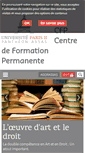 Mobile Screenshot of cfp.u-paris2.fr