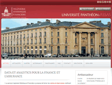 Tablet Screenshot of isf.u-paris2.fr
