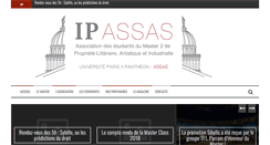 Desktop Screenshot of ipassas.u-paris2.fr